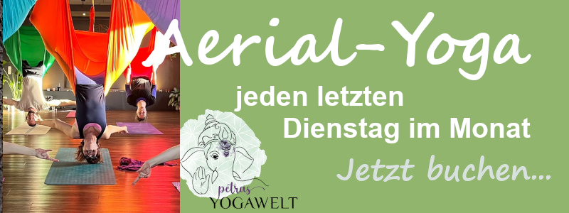 Aerial-Yoga jeden letzten Dienstag im Monat