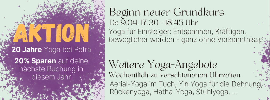 20 Jahre Yoga bei Petra